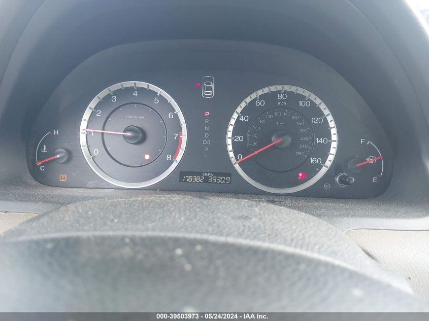 2010 Honda Accord 2.4 Lx-P VIN: 1HGCP2F41AA075575 Lot: 39503973