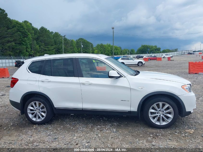 2012 BMW X3 xDrive28I VIN: 5UXWX5C50CL718725 Lot: 39503986
