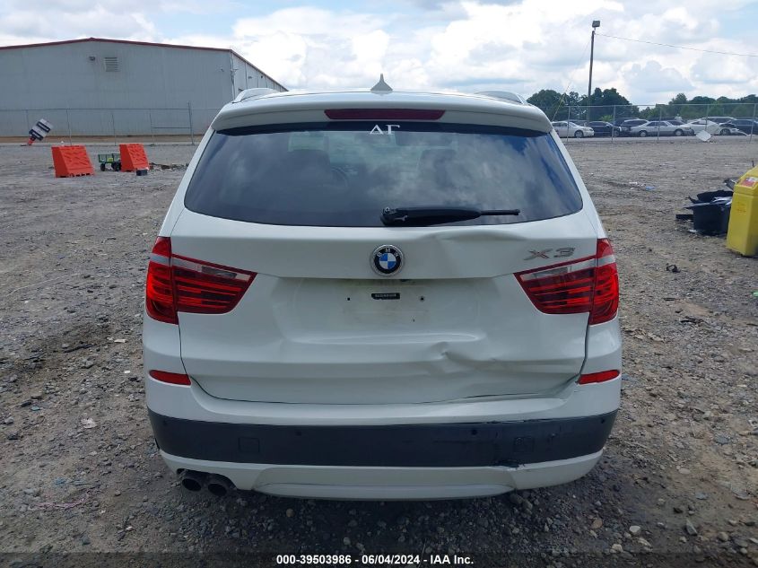 2012 BMW X3 xDrive28I VIN: 5UXWX5C50CL718725 Lot: 39503986