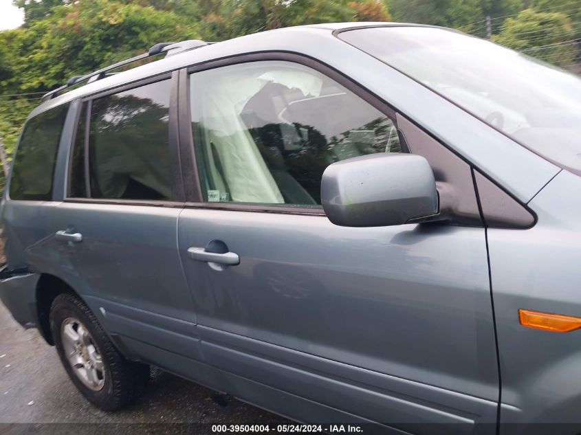 2006 Honda Pilot Ex-L VIN: 2HKYF18566H524174 Lot: 39504004