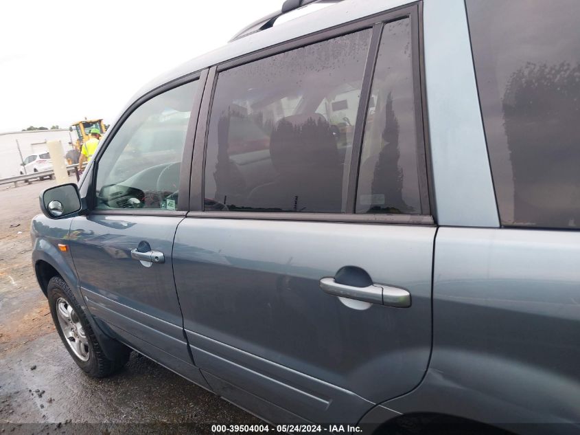 2006 Honda Pilot Ex-L VIN: 2HKYF18566H524174 Lot: 39504004