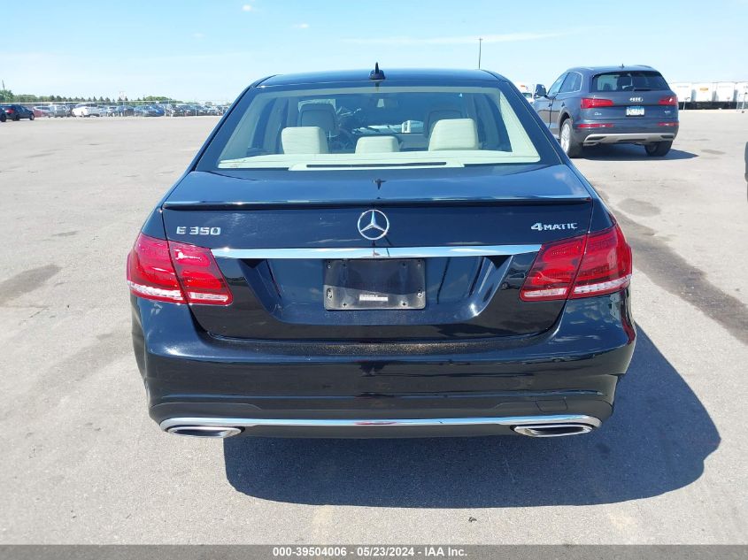2016 Mercedes-Benz E 350 4Matic VIN: WDDHF8JB3GB286141 Lot: 39504006