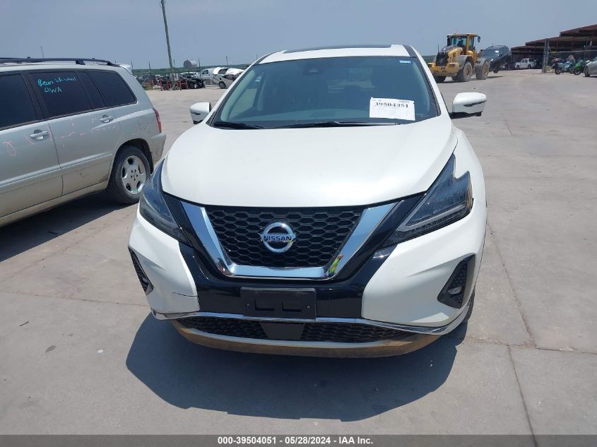 2022 Nissan Murano Sl Fwd VIN: 5N1AZ2CJ7NC119028 Lot: 39504051
