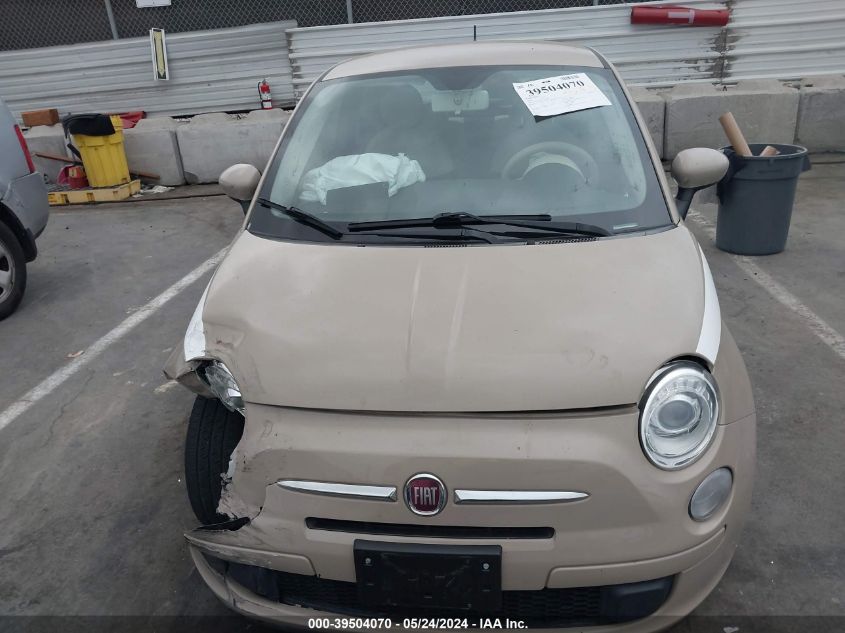 2012 Fiat 500 Pop VIN: 3C3CFFAR3CT366140 Lot: 39504070