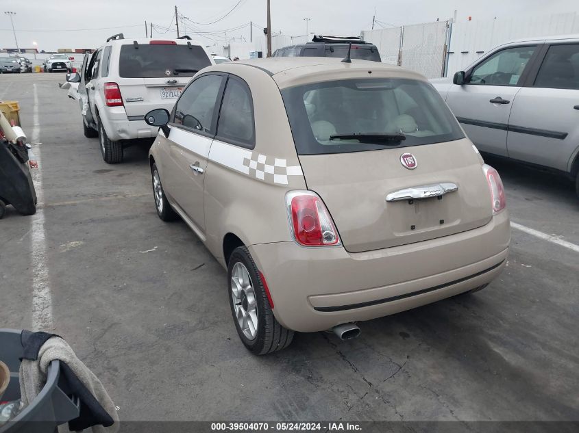 2012 Fiat 500 Pop VIN: 3C3CFFAR3CT366140 Lot: 39504070