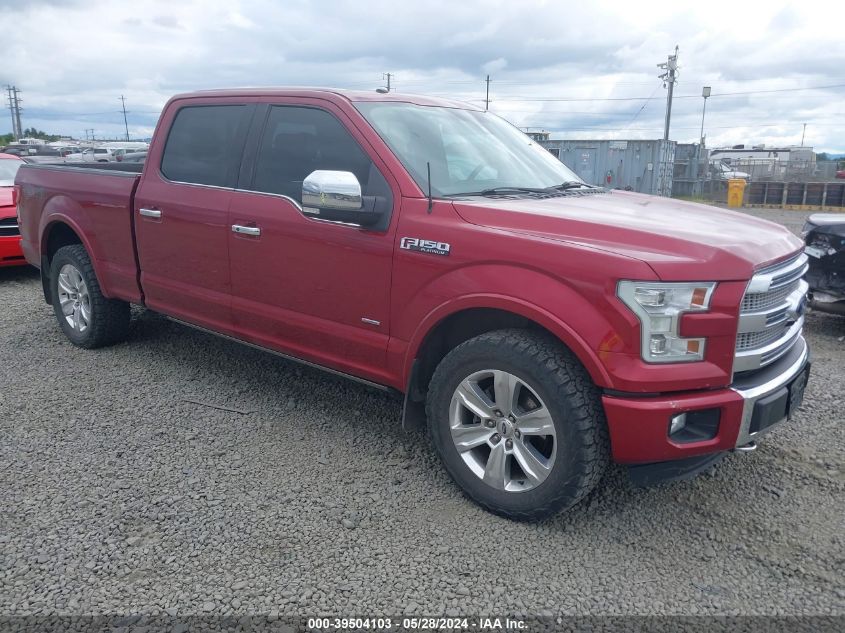 2015 FORD F-150 PLATINUM - 1FTFW1EG9FFC62433