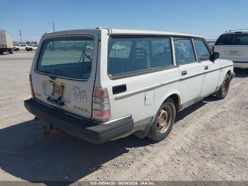 1987 Volvo 245 Dl/Gl VIN: YV1AX8850H1737147 Lot: 39504120