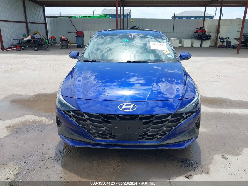 2022 Hyundai Elantra Hybrid Limited VIN: KMHLN4AJ7NU013692 Lot: 39504123