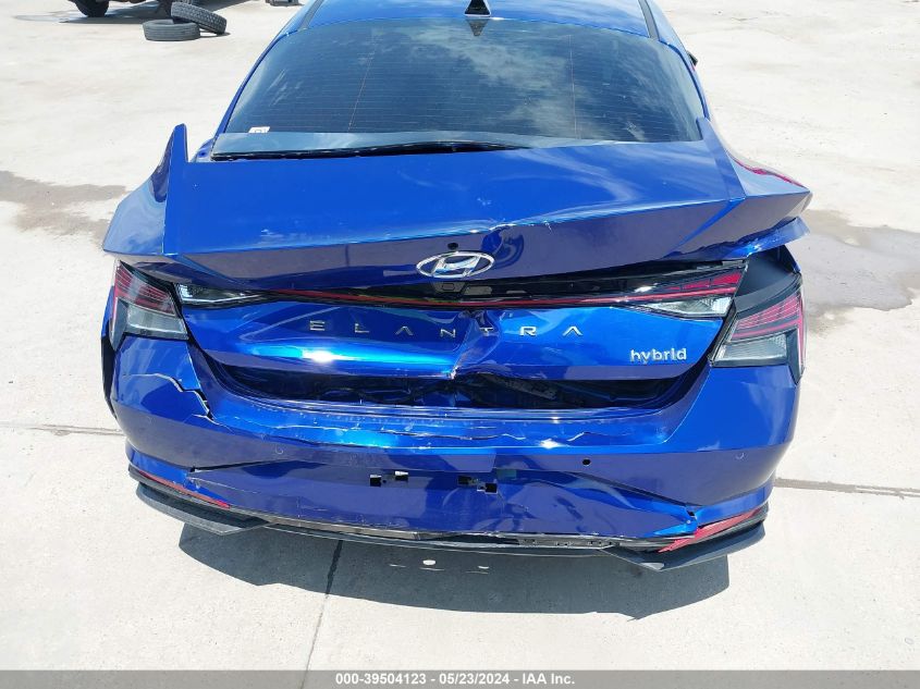 2022 Hyundai Elantra Hybrid Limited VIN: KMHLN4AJ7NU013692 Lot: 39504123