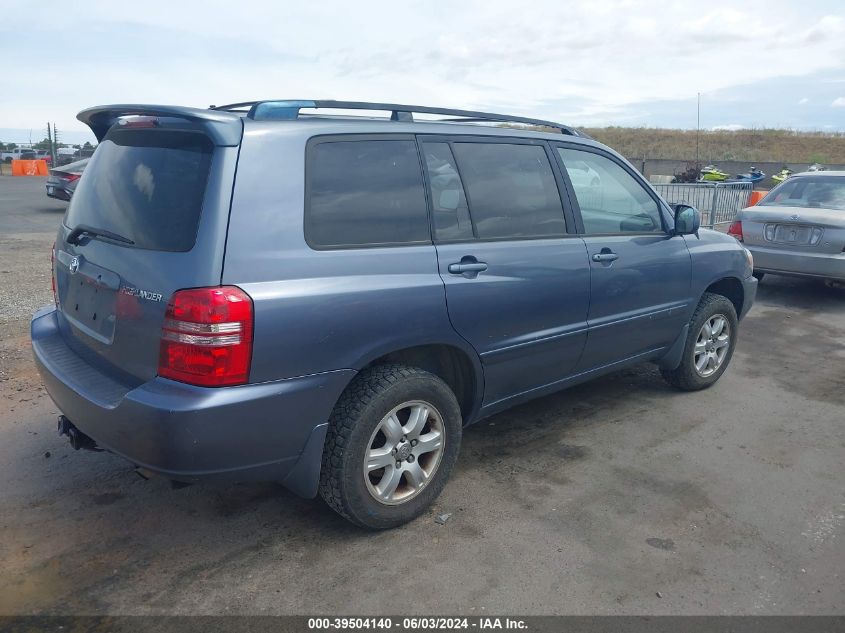 2003 Toyota Highlander V6 VIN: JTEHF21A130123021 Lot: 39504140