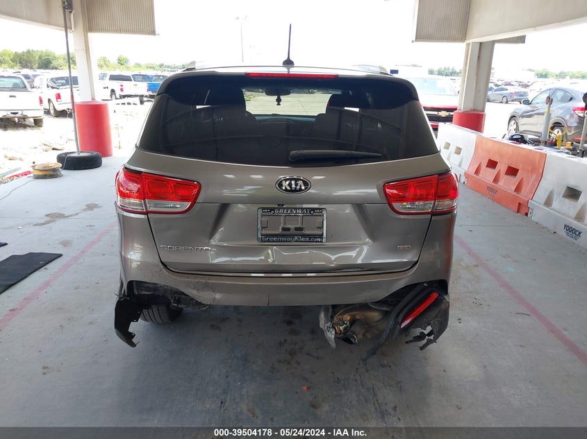 2017 Kia Sorento 2.4L Lx VIN: 5XYPG4A30HG241346 Lot: 39504178