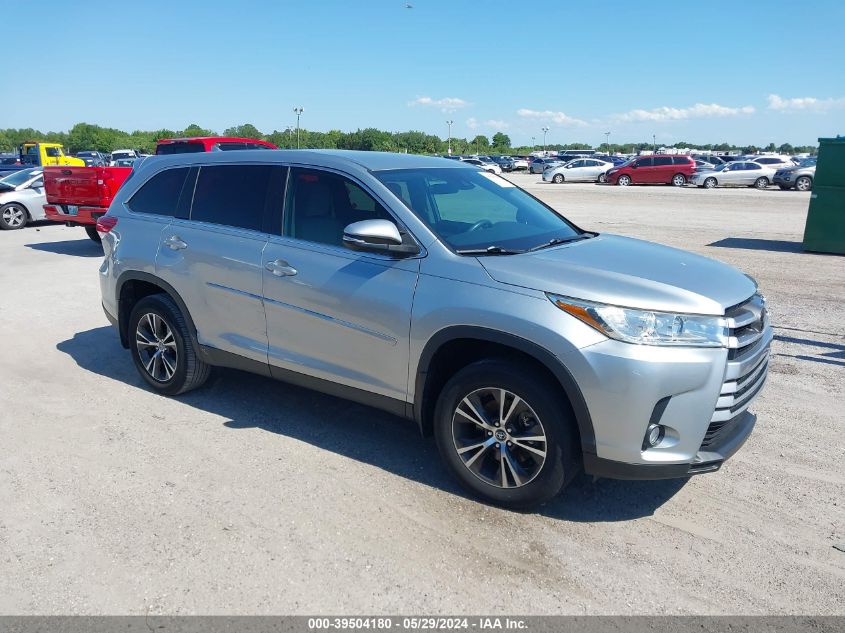 2019 Toyota Highlander Le Plus VIN: 5TDZZRFH1KS305859 Lot: 39504180