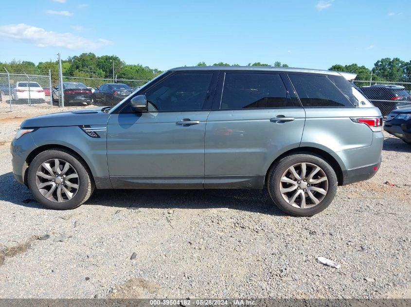 2014 Land Rover Range Rover Sport 3.0L V6 Supercharged Hse VIN: SALWR2WF3EA355889 Lot: 39504182