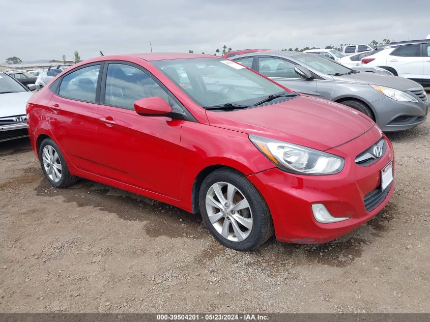 2013 Hyundai Accent Gls VIN: KMHCU4AEXDU442913 Lot: 39504201