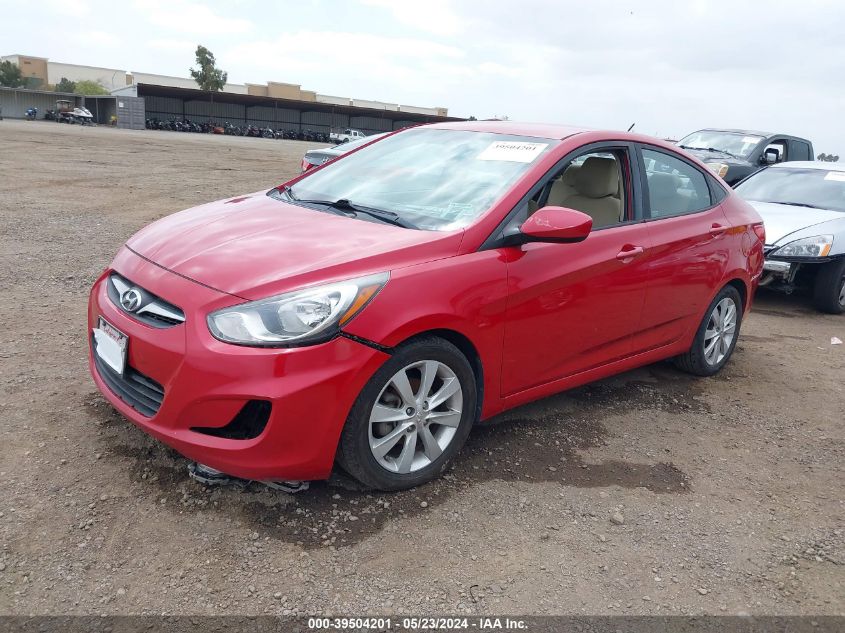 2013 Hyundai Accent Gls VIN: KMHCU4AEXDU442913 Lot: 39504201