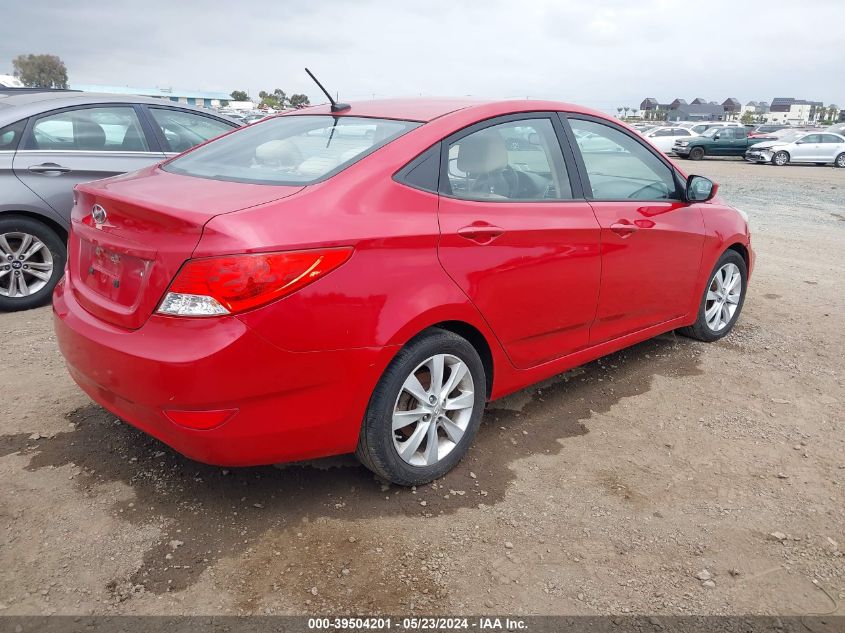 2013 Hyundai Accent Gls VIN: KMHCU4AEXDU442913 Lot: 39504201