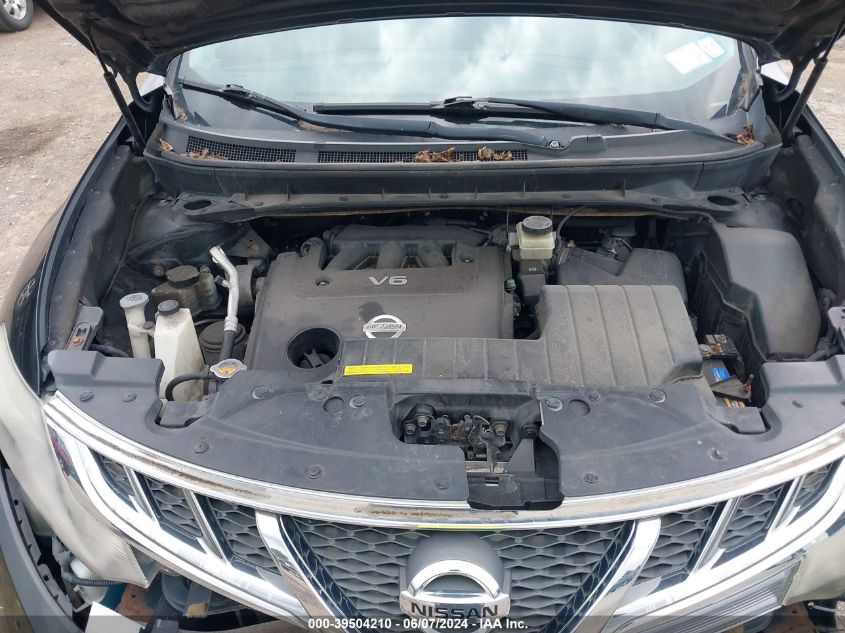 2011 Nissan Murano Sv VIN: JN8AZ1MW0BW153335 Lot: 39504210