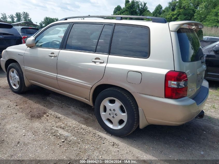 2005 Toyota Highlander Limited V6 VIN: JTEEP21A250131423 Lot: 39504213