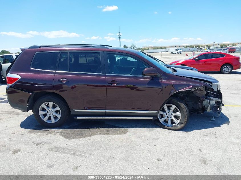 2012 Toyota Highlander Se VIN: 5TDZA3EHXCS017426 Lot: 39504220