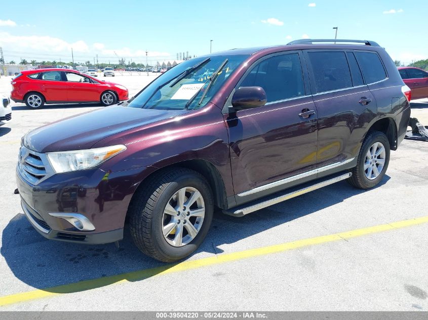 2012 Toyota Highlander Se VIN: 5TDZA3EHXCS017426 Lot: 39504220