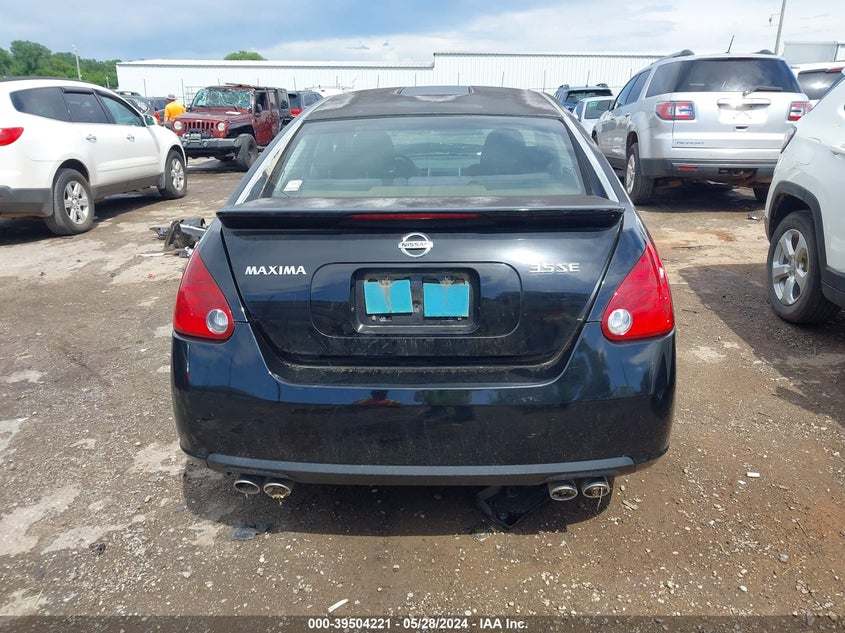 2007 Nissan Maxima 3.5 Se VIN: 1N4BA41E67C833498 Lot: 39504221