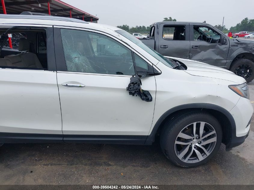 2016 Honda Pilot Touring VIN: 5FNYF5H91GB036230 Lot: 39504242