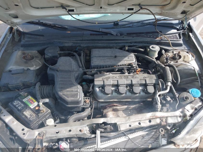 2004 Honda Civic Lx VIN: 1HGES16584L011455 Lot: 39504302