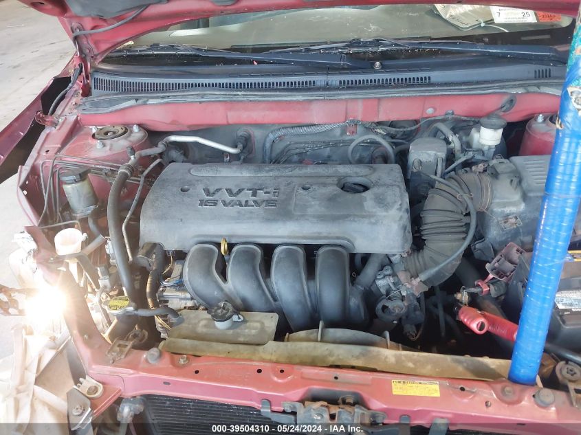 2004 Toyota Corolla Le VIN: 2T1BR38E84C232003 Lot: 39504310