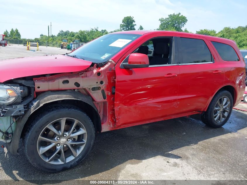 2014 Dodge Durango Sxt VIN: 1C4RDJAG6EC598209 Lot: 39504313