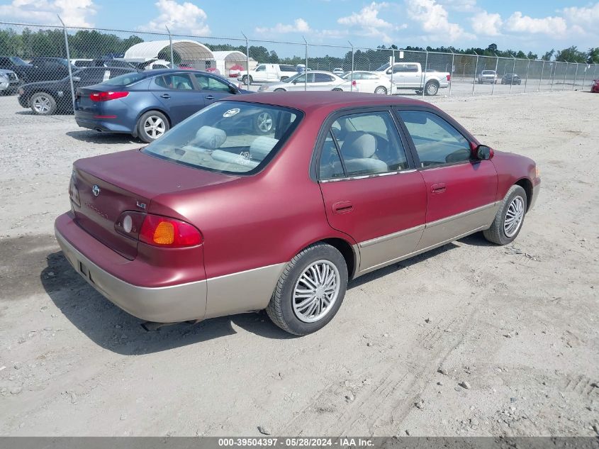 2001 Toyota Corolla Le VIN: 2T1BR12E11C486404 Lot: 39504397