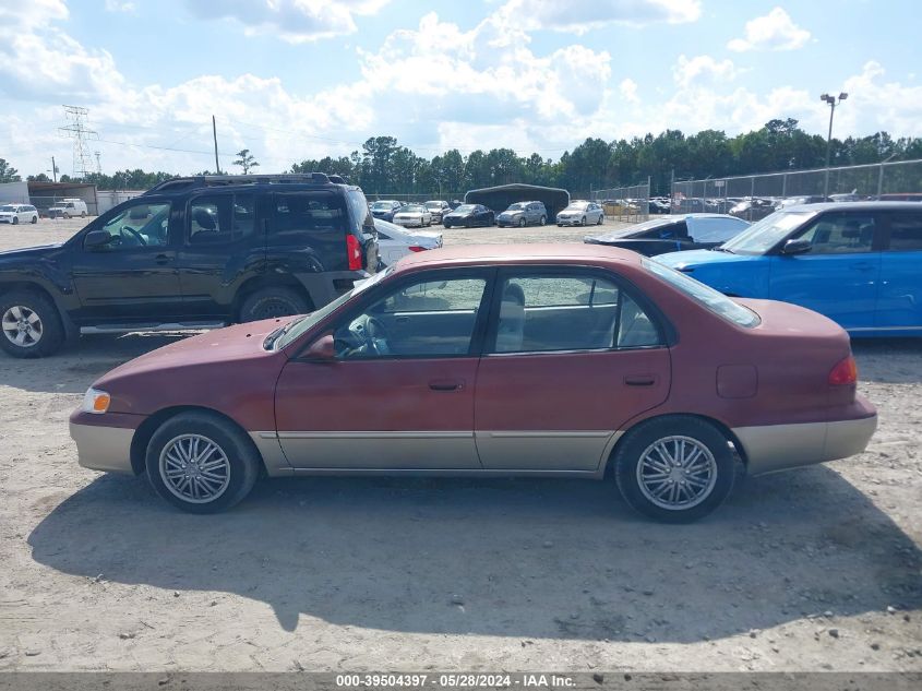 2001 Toyota Corolla Le VIN: 2T1BR12E11C486404 Lot: 39504397