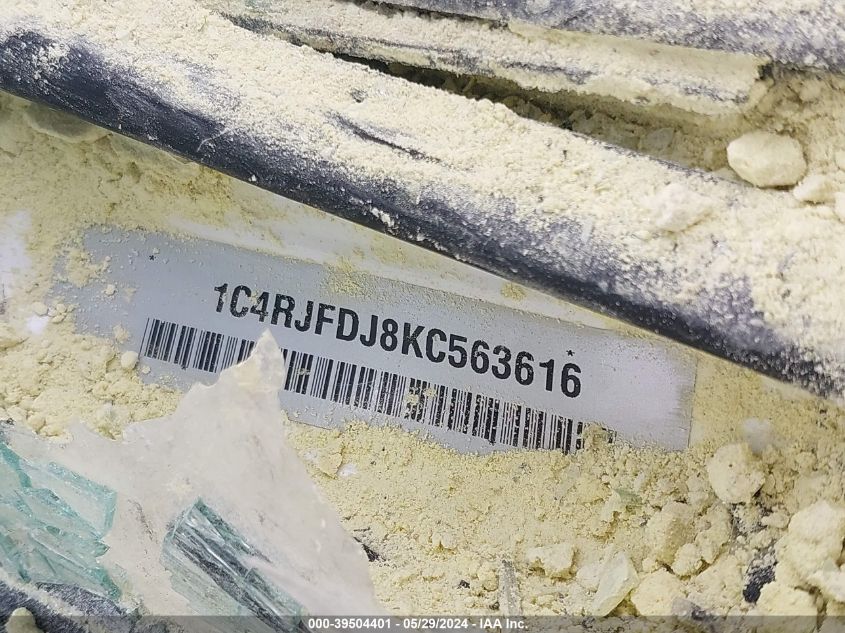 2019 Jeep Grand Cherokee Srt 4X4 VIN: 1C4RJFDJ8KC563616 Lot: 39504401