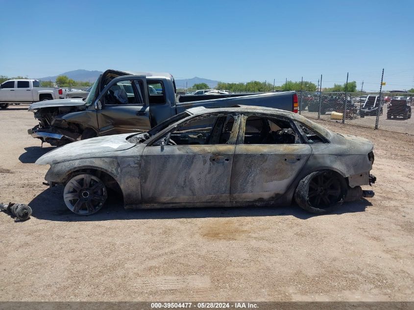 2012 Audi A4 Premium VIN: WAUAFAFL6CN009221 Lot: 39504477