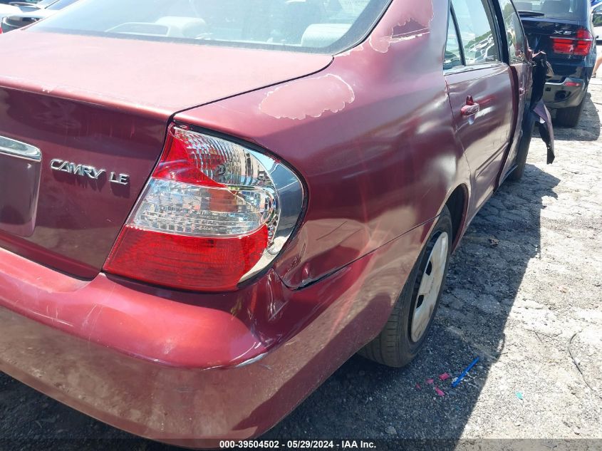 2004 Toyota Camry Le VIN: 4T1BE32K84U315262 Lot: 39504502