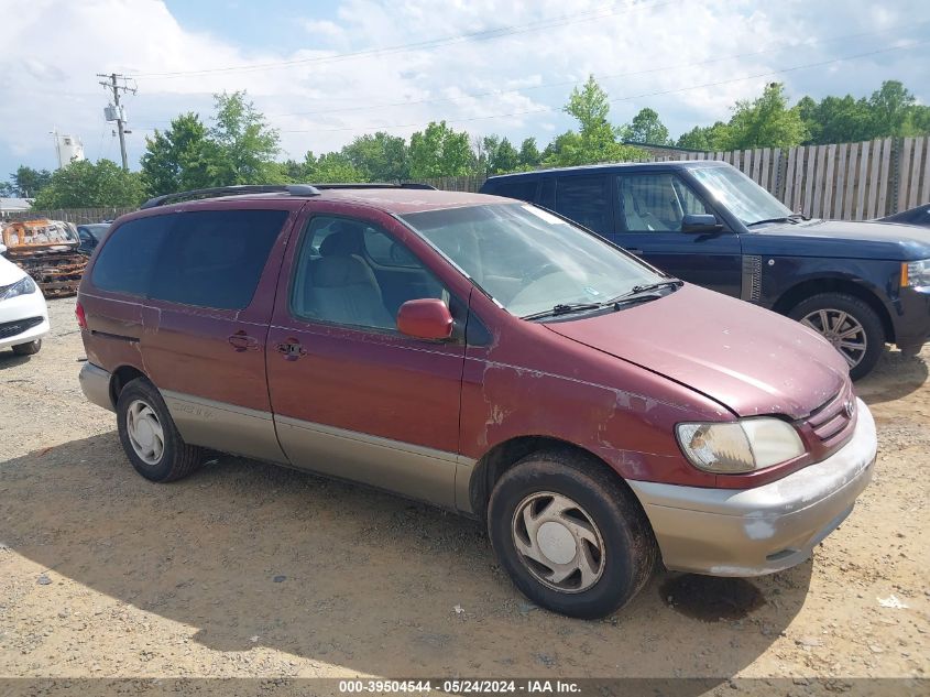 2001 Toyota Sienna Xle VIN: 4T3ZF13C01U366345 Lot: 39504544