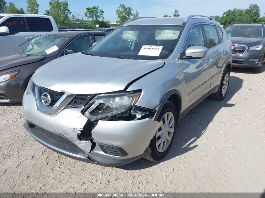 2015 Nissan Rogue S/Sl/Sv VIN: 5N1AT2MT5FC903758 Lot: 39504584