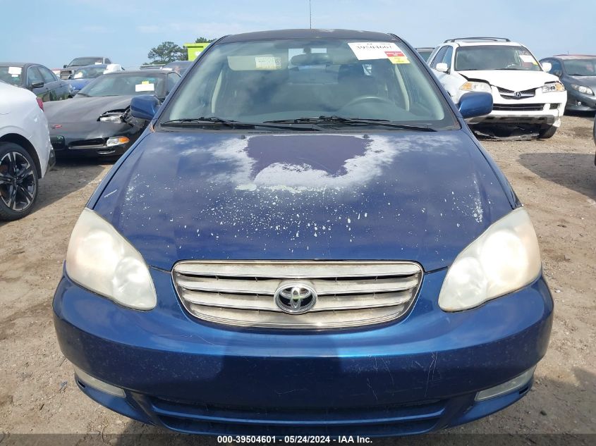 2003 Toyota Corolla S VIN: 1NXBR32E83Z185156 Lot: 39504601