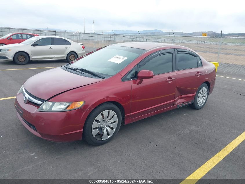 2007 Honda Civic Lx VIN: 1HGFA16587L025741 Lot: 39504615