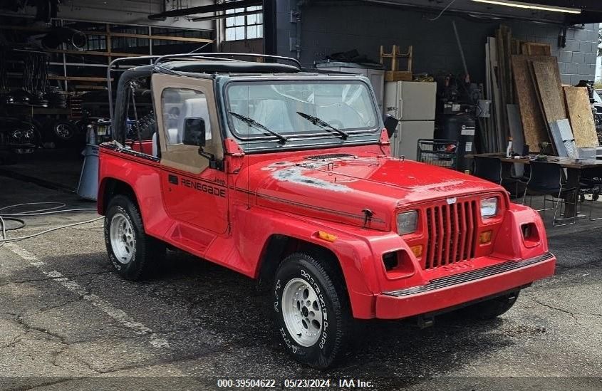 1992 Jeep Wrangler / Yj Renegade VIN: 2J4FY69S4NJ506222 Lot: 39504622