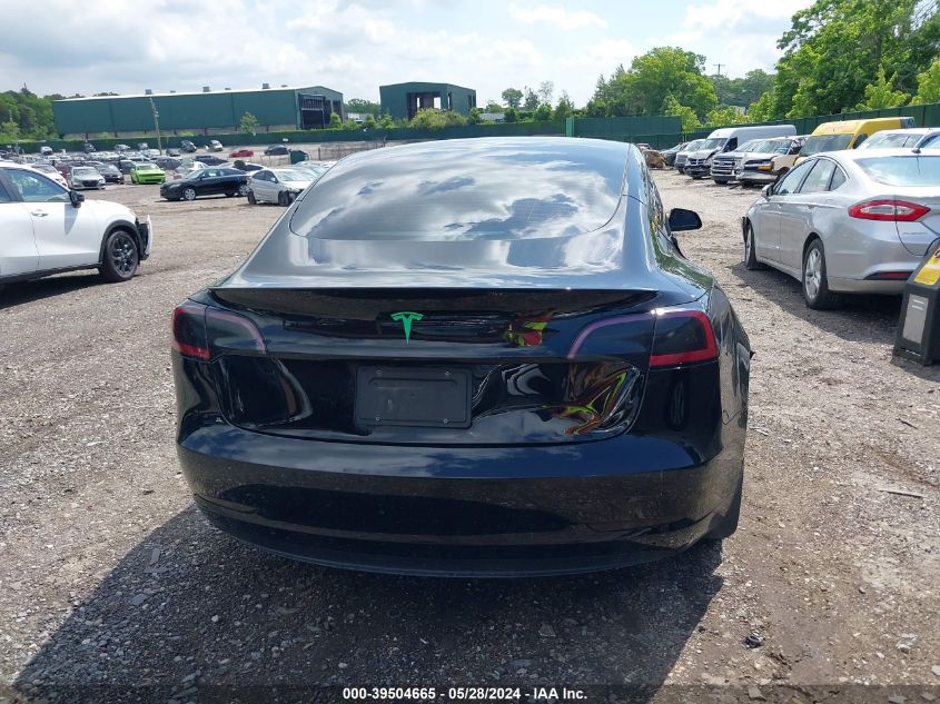 2022 Tesla Model 3 Rear-Wheel Drive VIN: 5YJ3E1EA1NF106617 Lot: 39504665