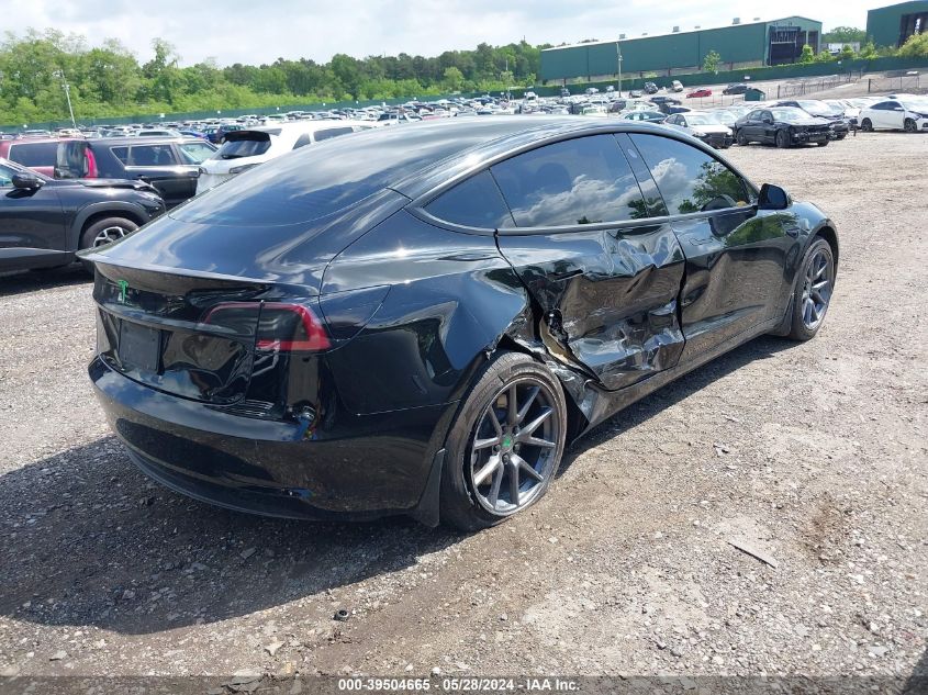 2022 Tesla Model 3 Rear-Wheel Drive VIN: 5YJ3E1EA1NF106617 Lot: 39504665