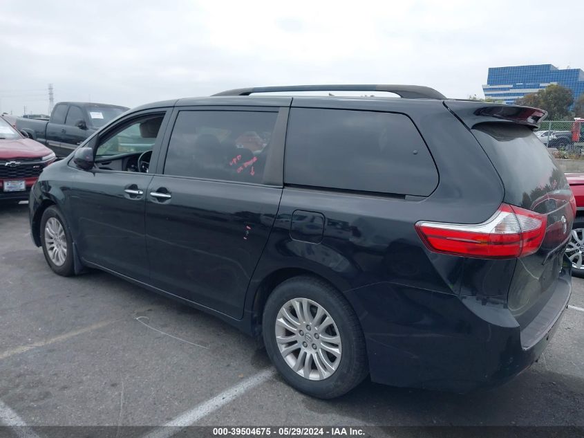 2015 Toyota Sienna Xle Premium 8 Passenger VIN: 5TDYK3DC7FS622877 Lot: 39504675