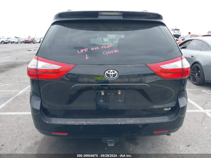 2015 Toyota Sienna Xle Premium 8 Passenger VIN: 5TDYK3DC7FS622877 Lot: 39504675