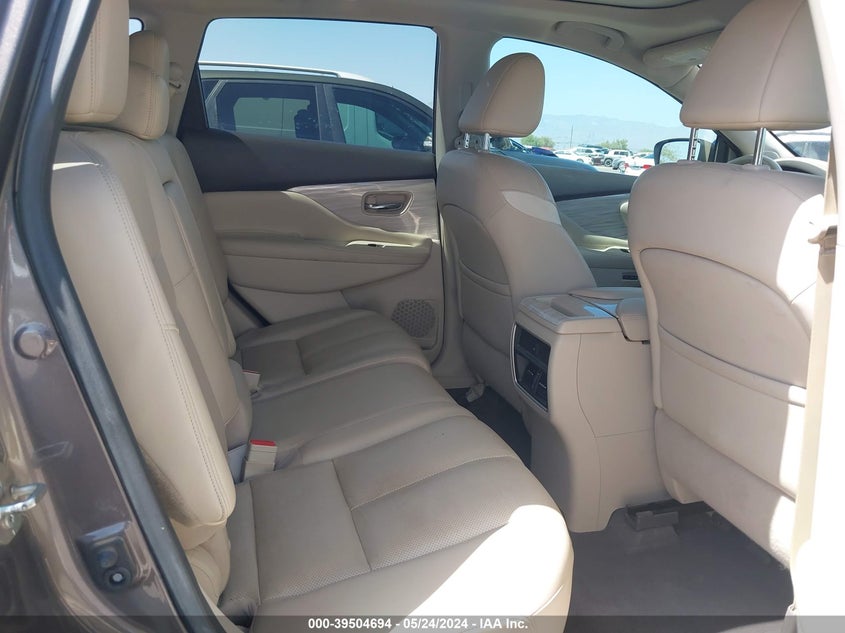 2016 Nissan Murano Sl VIN: 5N1AZ2MG9GN158116 Lot: 39504694