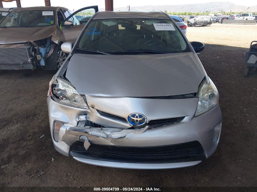 2012 Toyota Prius Two VIN: JTDKN3DU2C5518062 Lot: 39504709