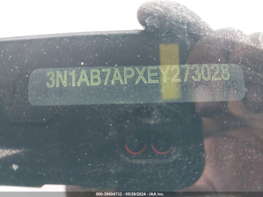 2014 Nissan Sentra S VIN: 3N1AB7APXEY273028 Lot: 39504732