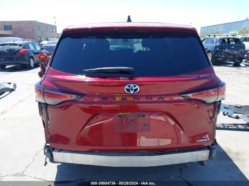 2021 Toyota Sienna Le VIN: 5TDKRKEC0MS026209 Lot: 39504736