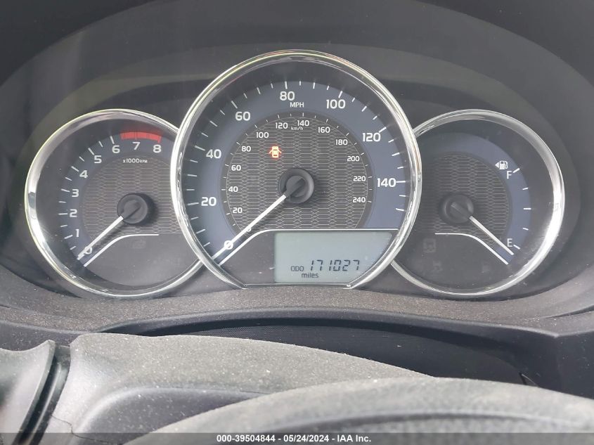 2015 Toyota Corolla Le VIN: 5YFBURHE9FP279271 Lot: 39504844