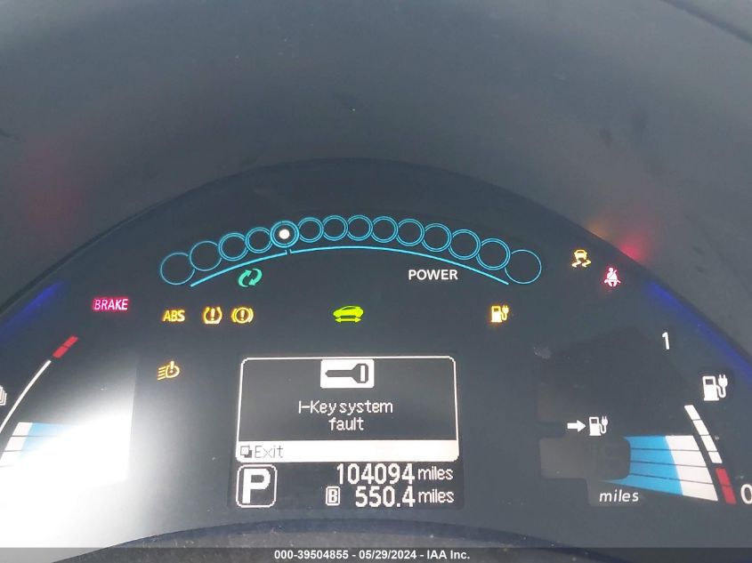 2013 Nissan Leaf Sl VIN: 1N4AZ0CP2DC421537 Lot: 39504855