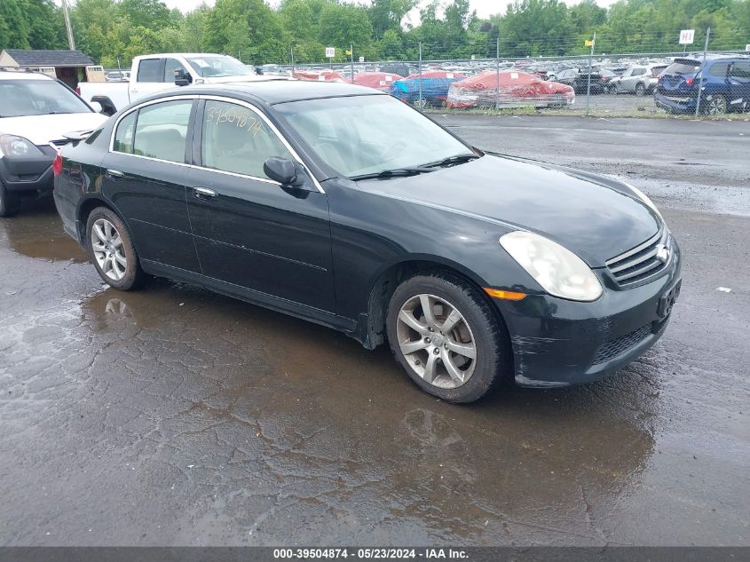 2006 Infiniti G35X VIN: JNKCV51F16M610780 Lot: 39504874